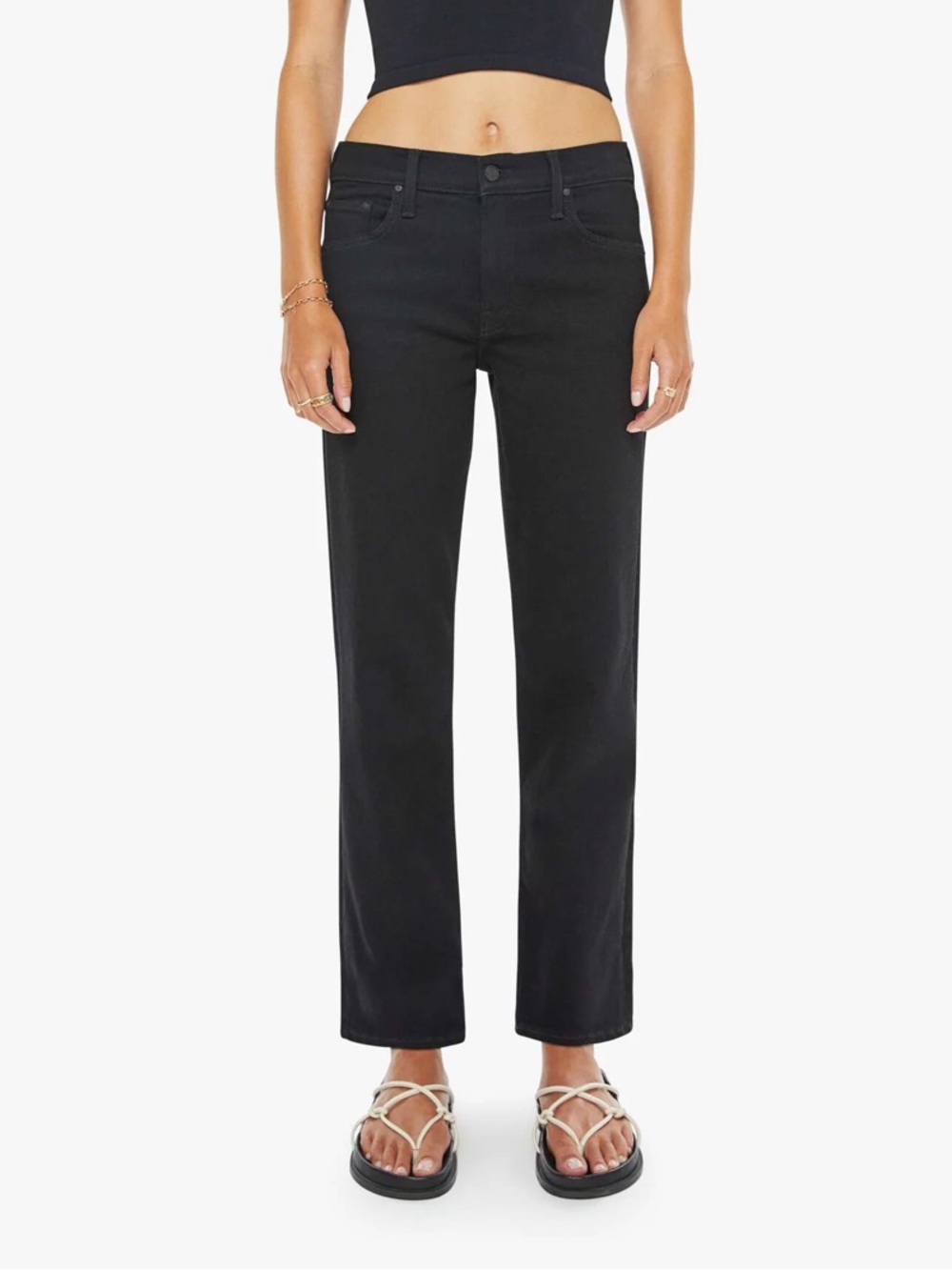 Mother The Newbie Hover Jeans in Nighty Night 29